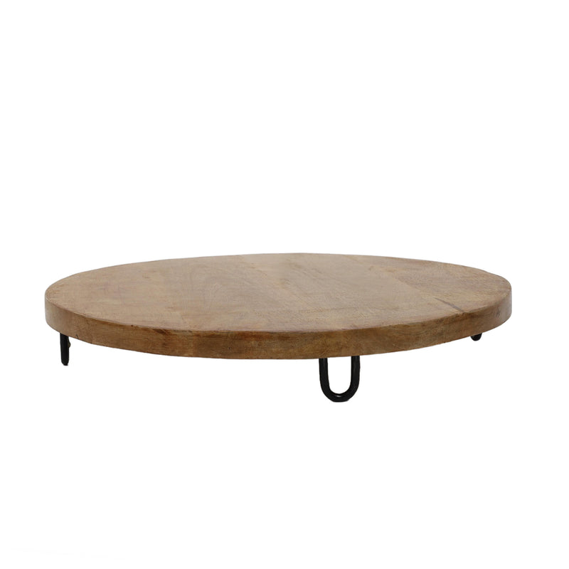 Deska do serwowania przekąsek, w stylu eko do każdej kuchni, Ø 40 cm