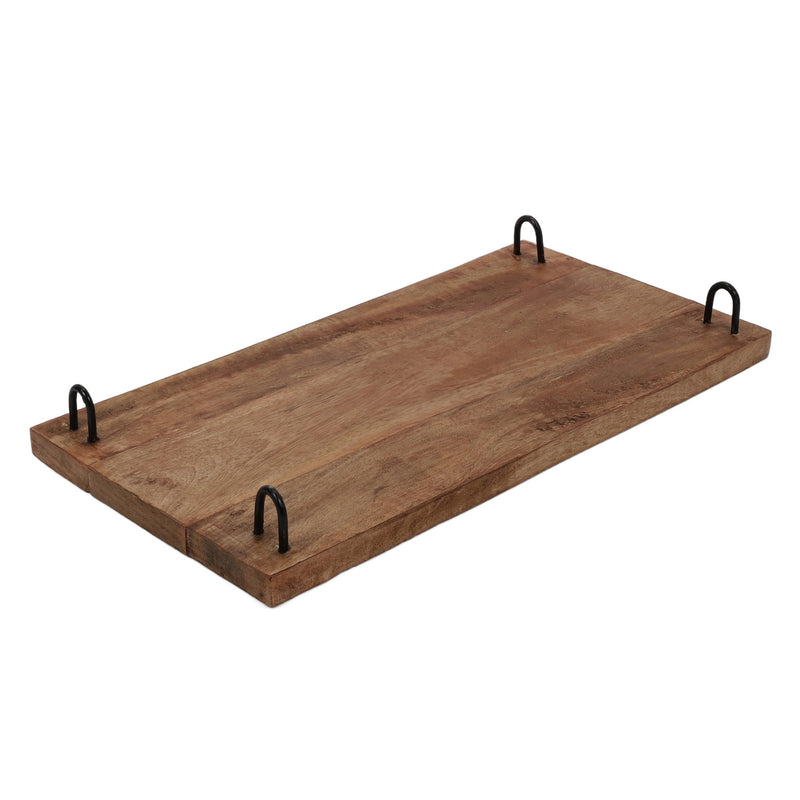 Deska do serwowania przekąsek, 25 x 50 cm, drewniana