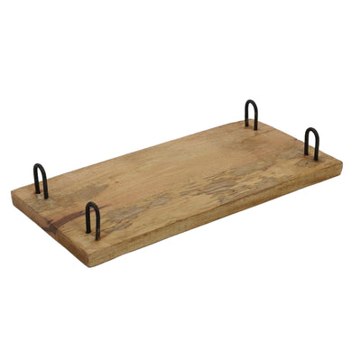 Deska do serwowania przekąsek z drewna mango, 18 x 40 cm