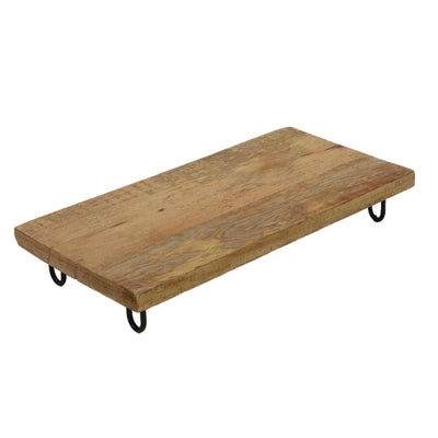 Deska do serwowania przekąsek z drewna mango, 18 x 40 cm