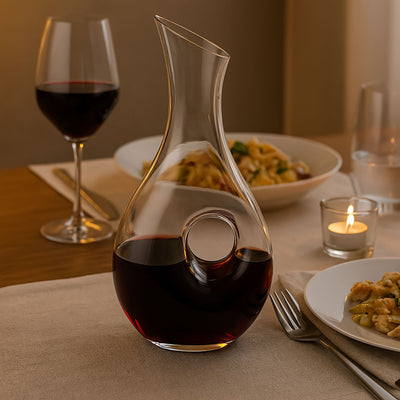 Dzbanek na zimne napoje, karafka szklana, 1L