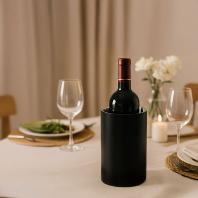 Stojak na wino COOLER, stal nierdzewna, 18 cm