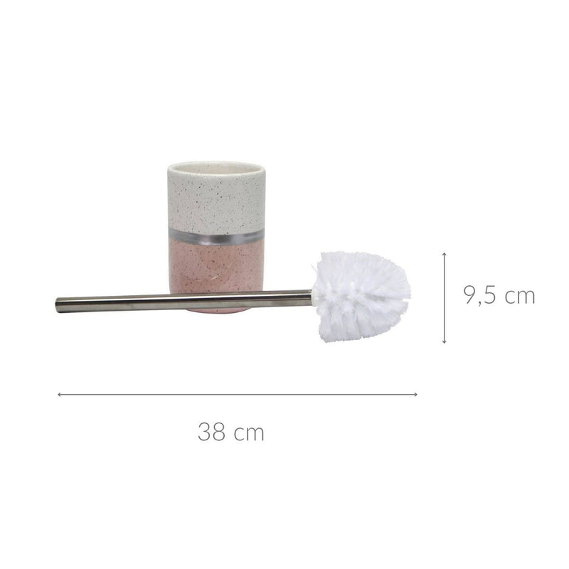 Szczotka do WC z ceramicznym pojemnikiem, 9,5 x 38 cm