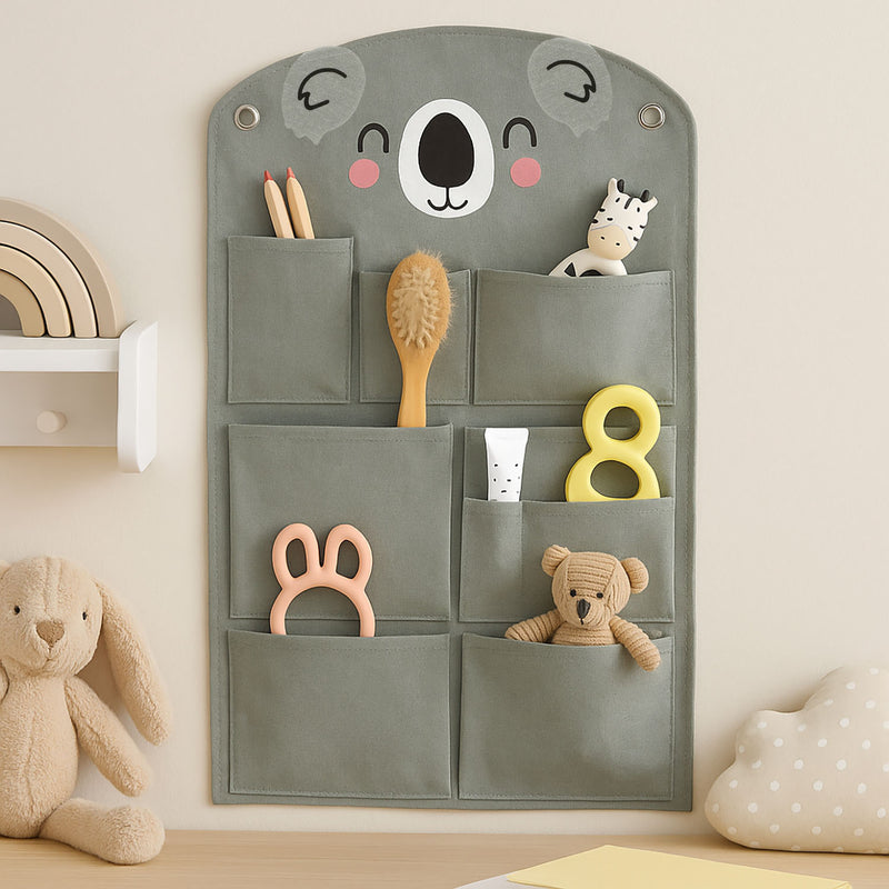 Organizer na ścianę do pokoju dziecięcego Miś