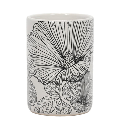 Kubek na szczoteczki do zębów BLACKFLORA, ceramiczny