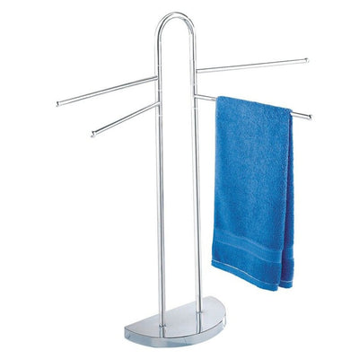 OUTLET Łazienkowy stojak na ręczniki - 4 ramienny, chromowany, WENKO