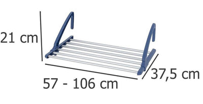 OUTLET Suszarka na pranie z regulacją szerokości, przenośny uchwyt na bieliznę - WENKO