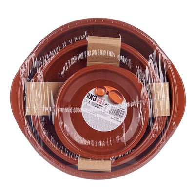 OUTLET Okrągłe naczynia do zapiekania, zestaw 3 szt.