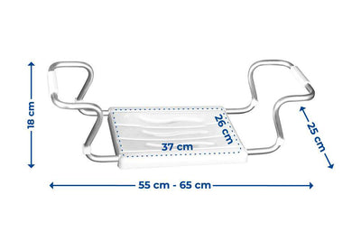 OUTLET Ławka na wannę (nawannowa) SECURA, regulowane siodełko, WENKO