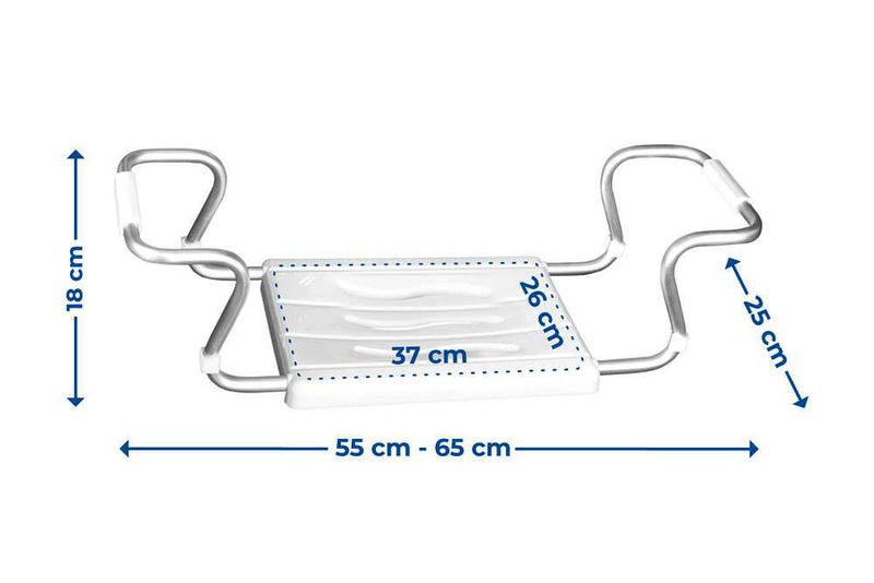 OUTLET Ławka na wannę (nawannowa) SECURA, regulowane siodełko, WENKO