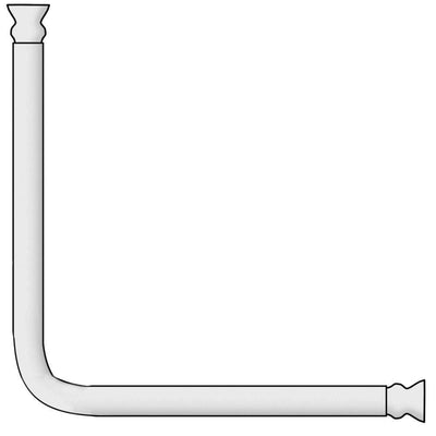 OUTLET Drążek prysznicowy narożny 20 mm, Wenko