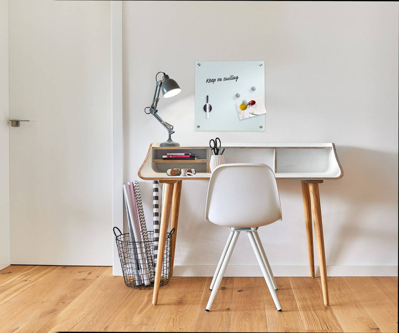 OUTLET Szklana tablica magnetyczna MEMO + 3 magnesy, 40x40 cm, ZELLER