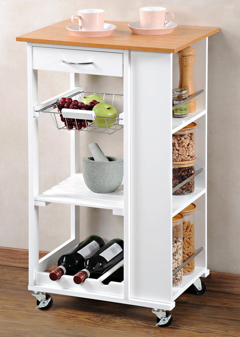 OUTLET Wózek kuchenny, 3 poziomy, KESPER