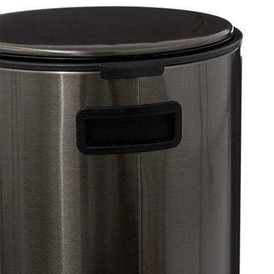 Kosz na śmieci metalowy DELTA, z neutralizatorem zapachów, 30 l