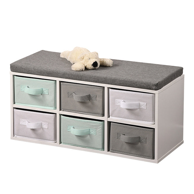 OUTLET Ławka dziecięca z 6 organizerami tekstylnymi, Kesper