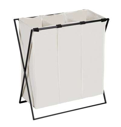 OUTLET Kosz na pranie z trzema przegródkami, Trio, WENKO