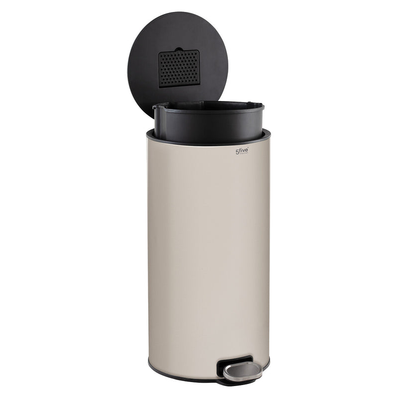 Kosz na śmieci metalowy DELTA, z neutralizatorem zapachów, 30 l