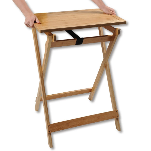 OUTLET Stolik ogrodowy składany, bambus, KESPER