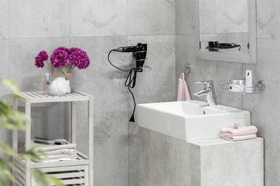 OUTLET Uchwyt na suszarkę do włosów MILAZZO, Vacuum-Loc - stal chromowana, WENKO