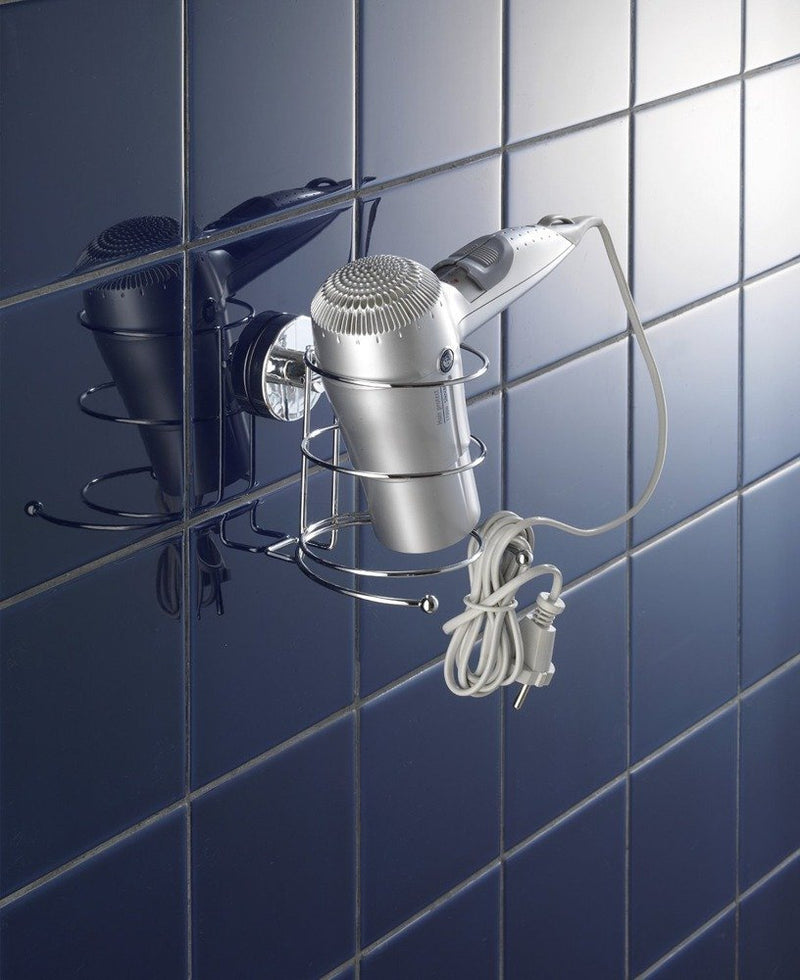 OUTLET Uchwyt na suszarkę do włosów MILAZZO, Vacuum-Loc - stal chromowana, WENKO