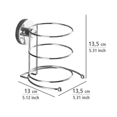 OUTLET Uchwyt na suszarkę do włosów MILAZZO, Vacuum-Loc - stal chromowana, WENKO