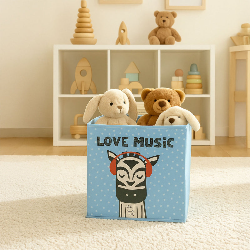 Pudełko tekstylne do pokoju dziecięcego, 30 x 30 x 30 cm