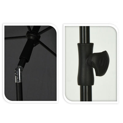 Prostokątny parasol ogrodowy, 125 x 200 cm