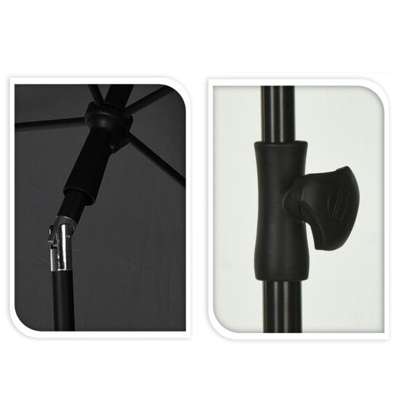 Prostokątny parasol ogrodowy, 125 x 200 cm