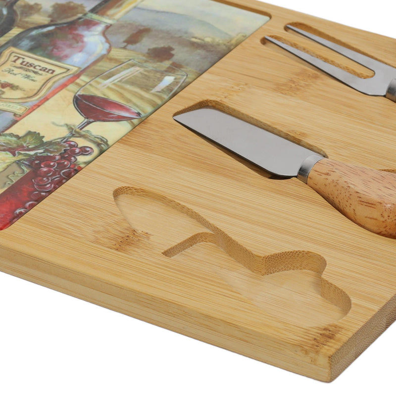 Deska do serów z zestawem nożyków, 30 x 21 cm