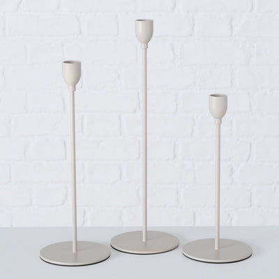 Metalowe świeczniki na świece obiadowe, MALTE