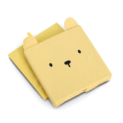 Pojemnik na zabawki muślinowy COZY KIDS z uszkami, 28 x 28 x 28 cm