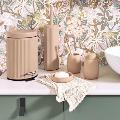 Metalowy kosz łazienkowy BRASS TONE, 3 l