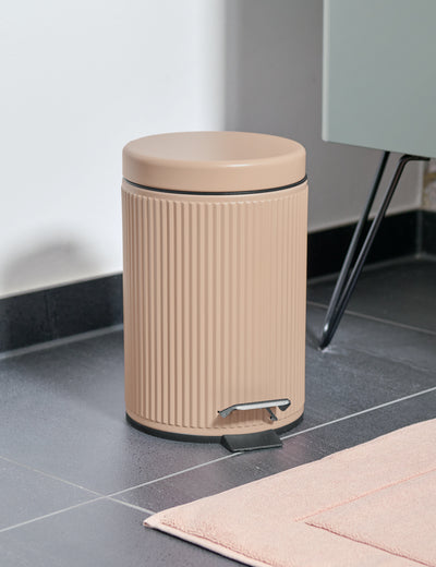 Metalowy kosz łazienkowy BRASS TONE, 3 l