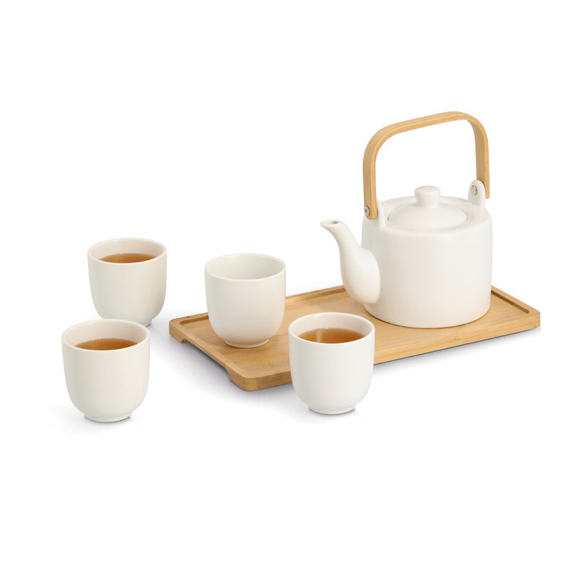 Japoński zestaw do herbaty TAVERO, kamionka, 6 elementów