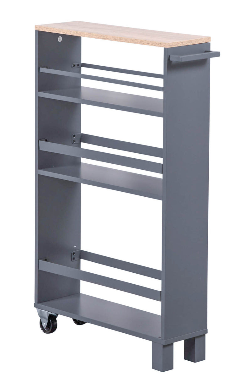 OUTLET Regał kuchenny, wąski, trzypoziomowy, Kesper