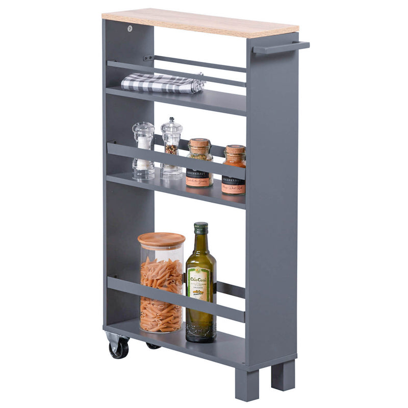 OUTLET Regał kuchenny, wąski, trzypoziomowy, Kesper