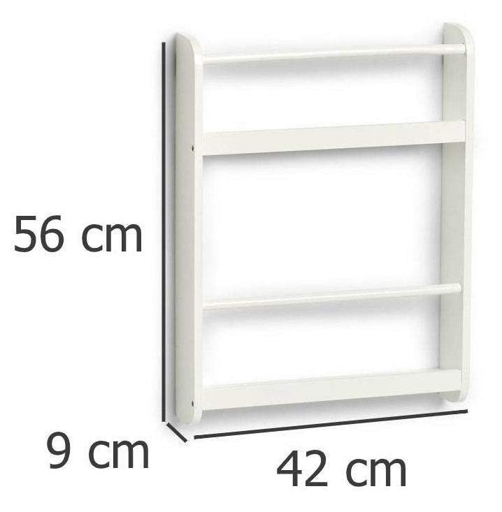 OUTLET Półka ścienna na przyprawy, 2 poziomy, 42 x 9 x 56 cm, ZELLER