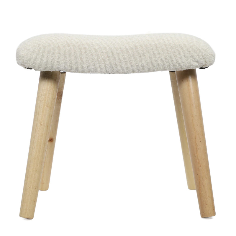 Taboret boucle KRUK, 40 x 28 x 38 cm