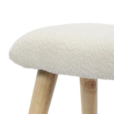 Taboret boucle KRUK, 40 x 28 x 38 cm