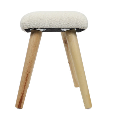 Taboret boucle KRUK, 40 x 28 x 38 cm