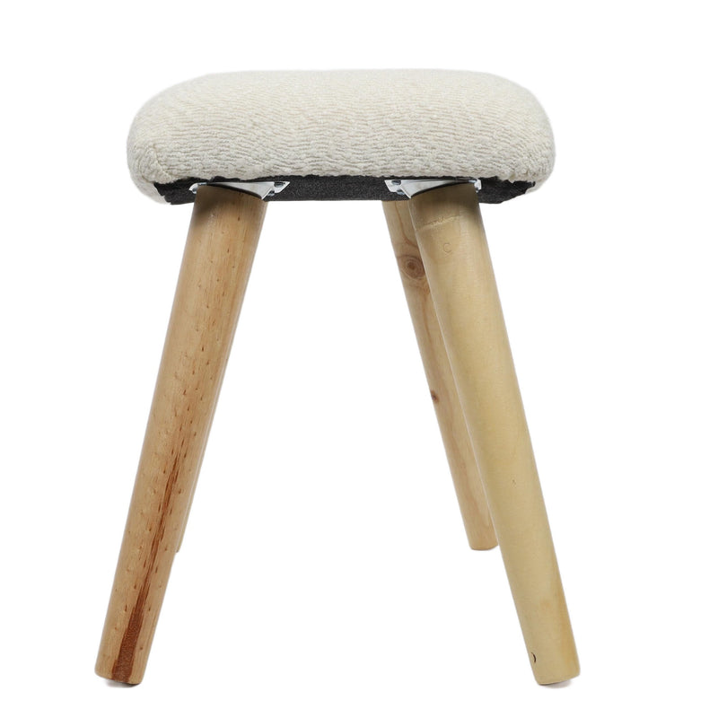 Taboret boucle KRUK, 40 x 28 x 38 cm