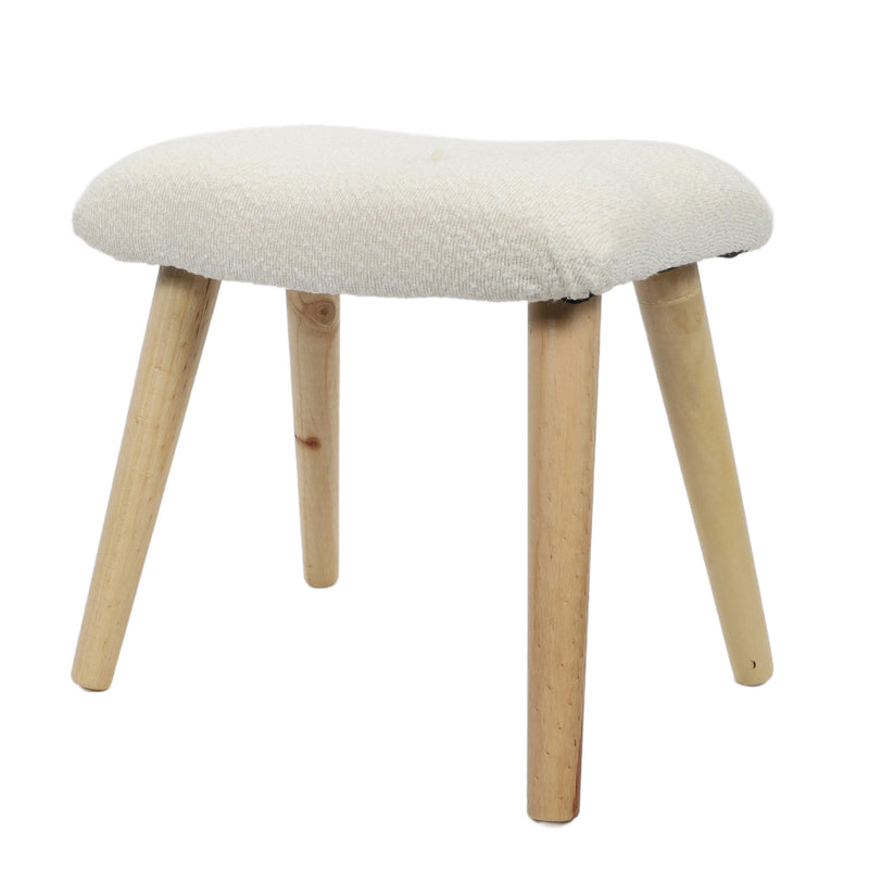 Taboret boucle KRUK, 40 x 28 x 38 cm