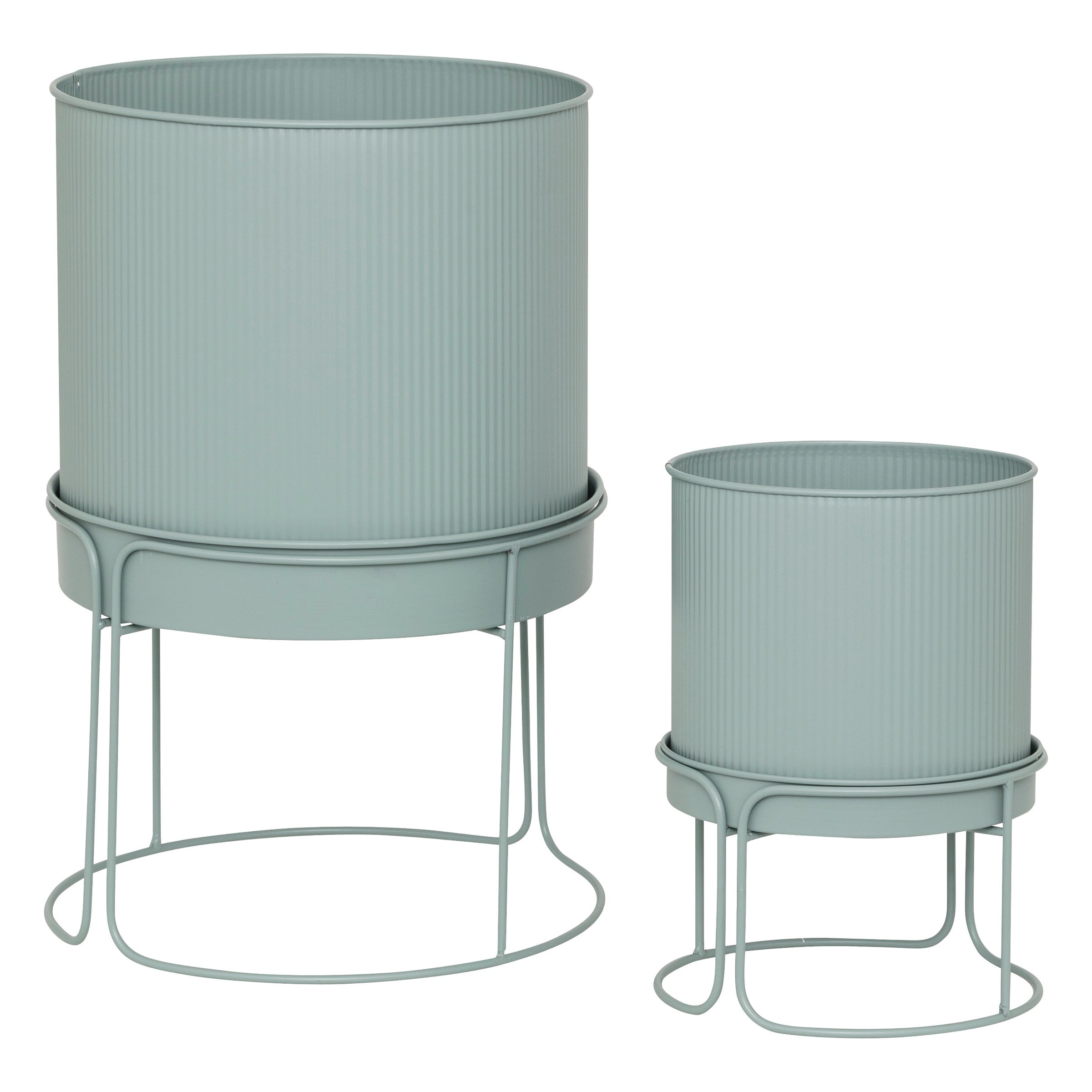 Donice metalowe, 2 sztuki, AZE, Ø 30 cm