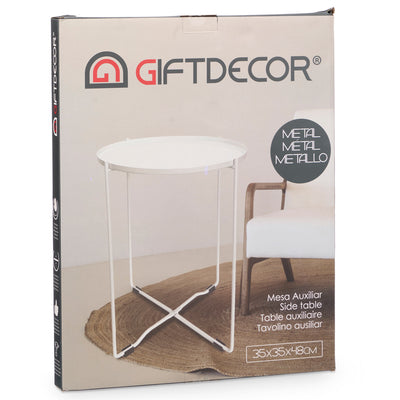 OUTLET Stolik kawowy okrągły metalowy, Ø 35 cm