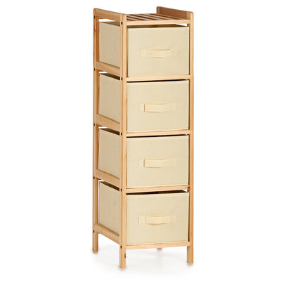 OUTLET Komoda z 4 szufladami z tkaniny