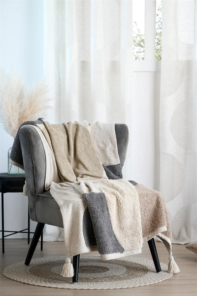 Narzuta bawełniana, MARTIAL, 125 x 150 cm