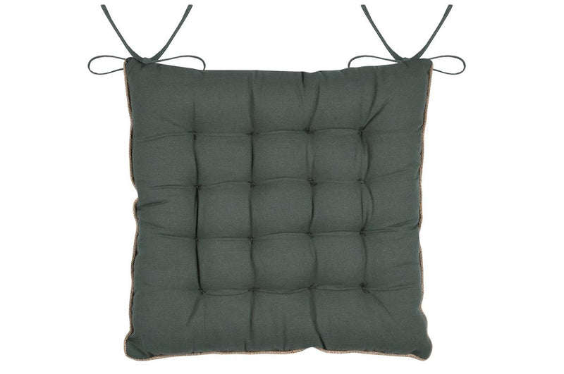 Poduszka na krzesło z wiązaniem, BOTANYS, 38 x 38 cm