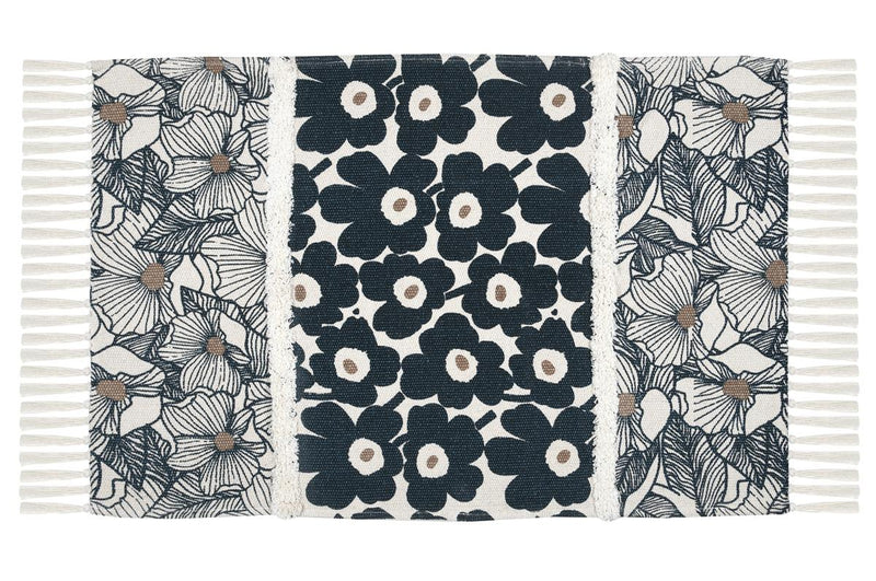 Dywanik bawełniany w kwiaty, EUGENIE, 60 x 90 cm