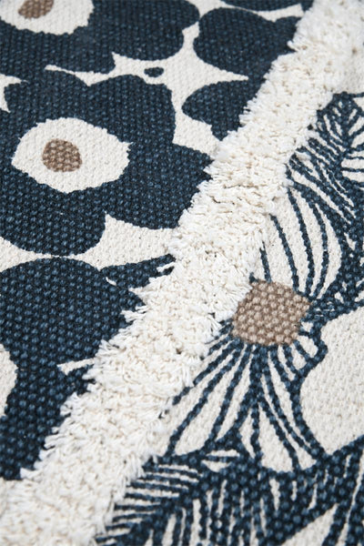 Dywanik bawełniany w kwiaty, EUGENIE, 60 x 90 cm