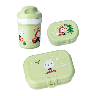  Zestaw: bidon 200 ml i śniadaniówka HOP ON AT HOME, 3-częściowy, KOZIOL